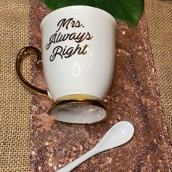 Carly & Rose porcelain tea cup and spoon - Picture 2 of 6